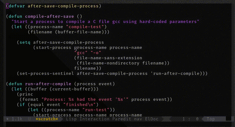 Concatenating Processes