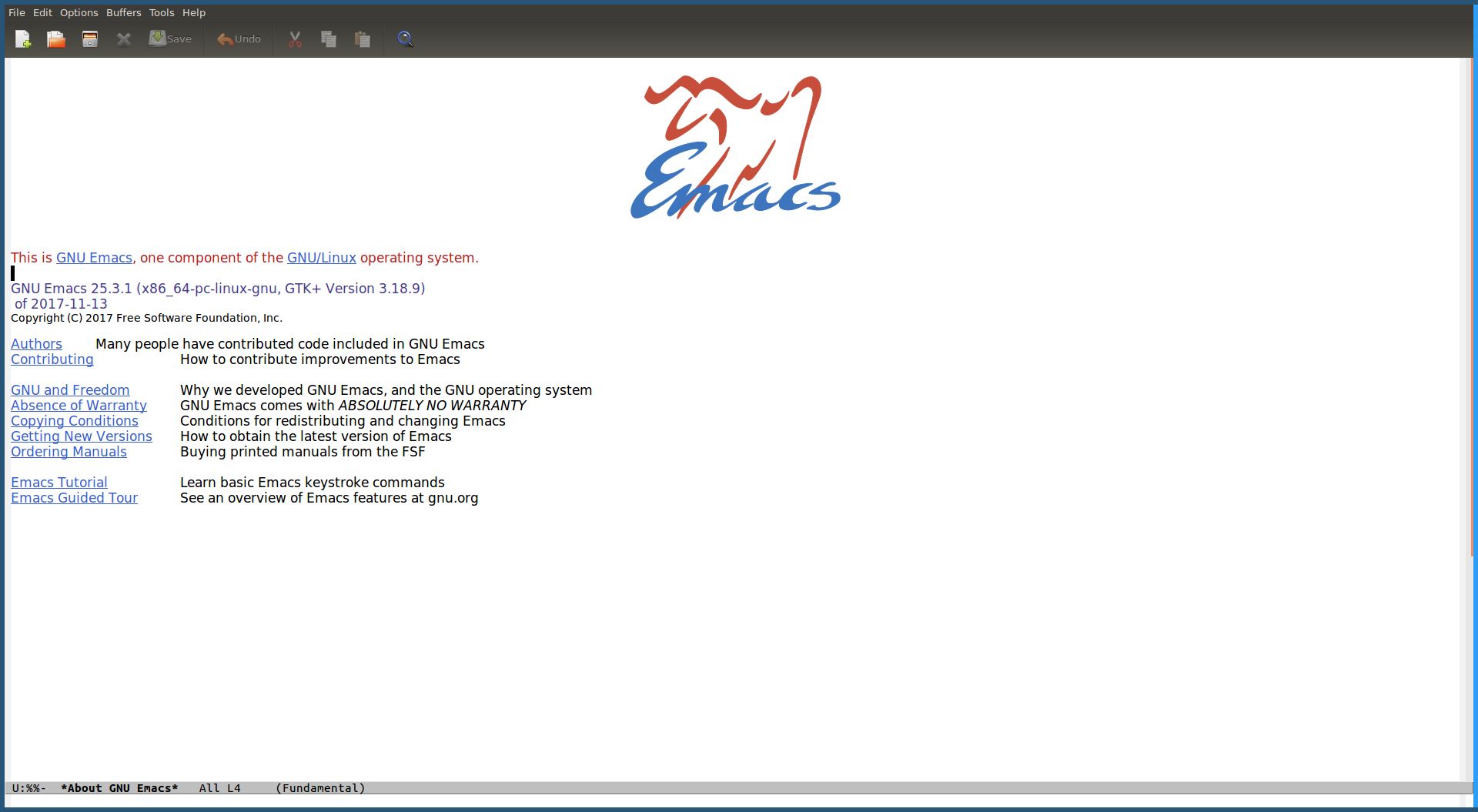 Emacs Splash Screen